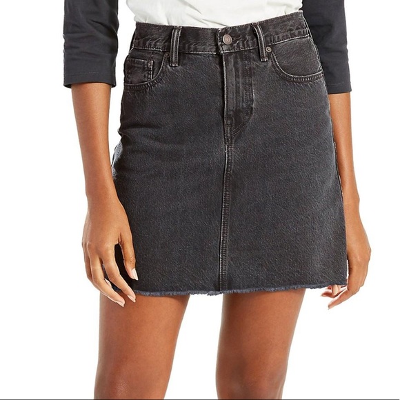Levi's Dresses & Skirts - Levi Washed Black Denim Skirt